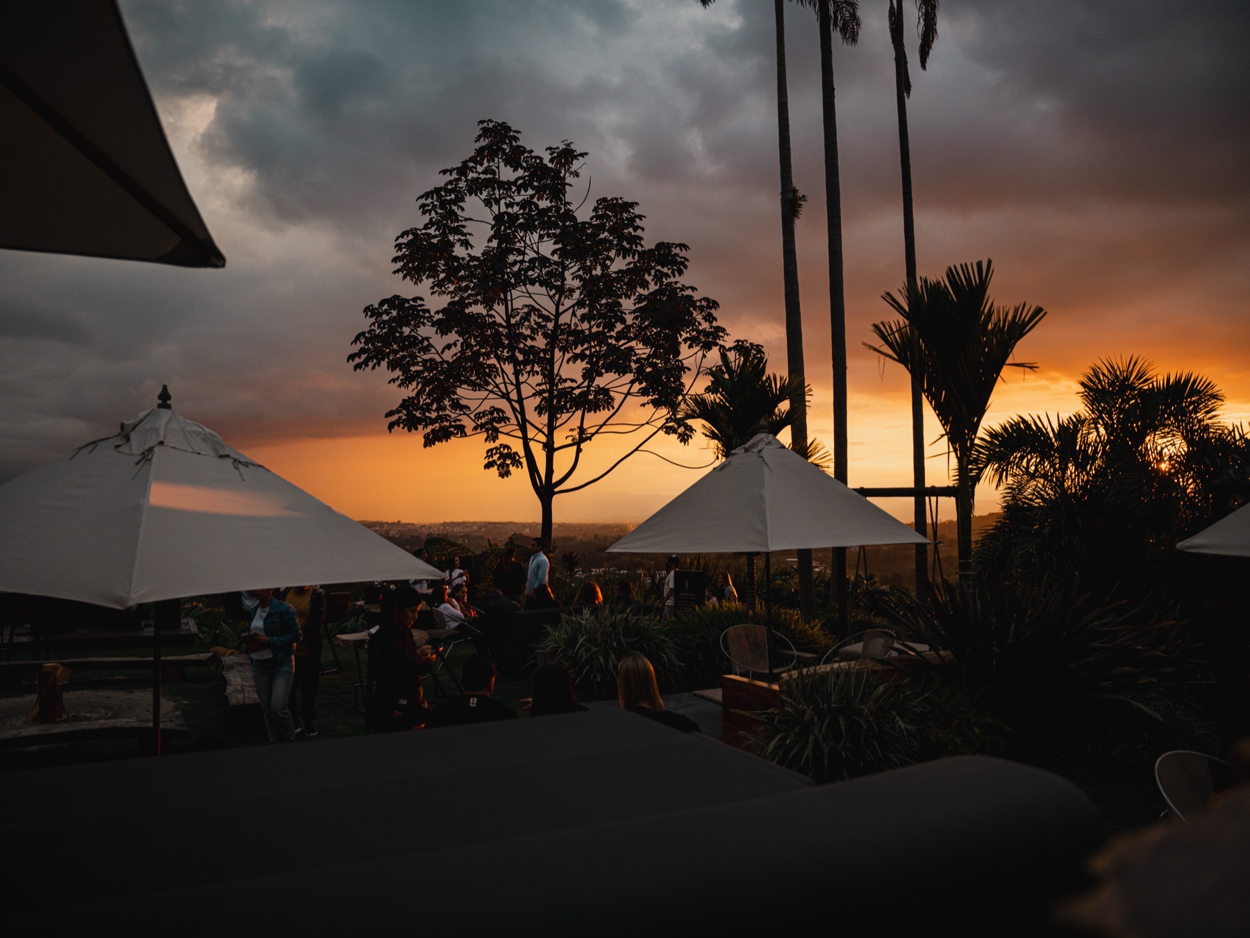 Hotel Grounds at Dusk